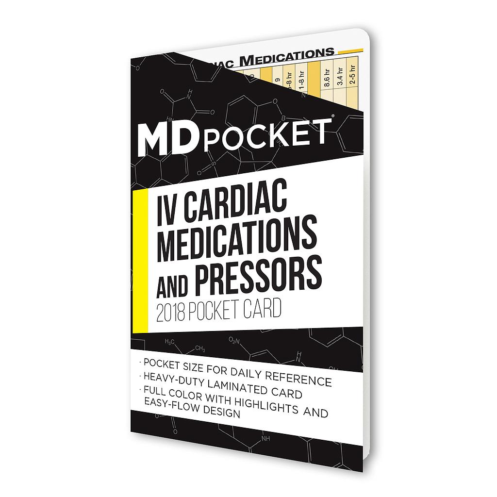 Cardiac Medications and Pressors Card - 2018