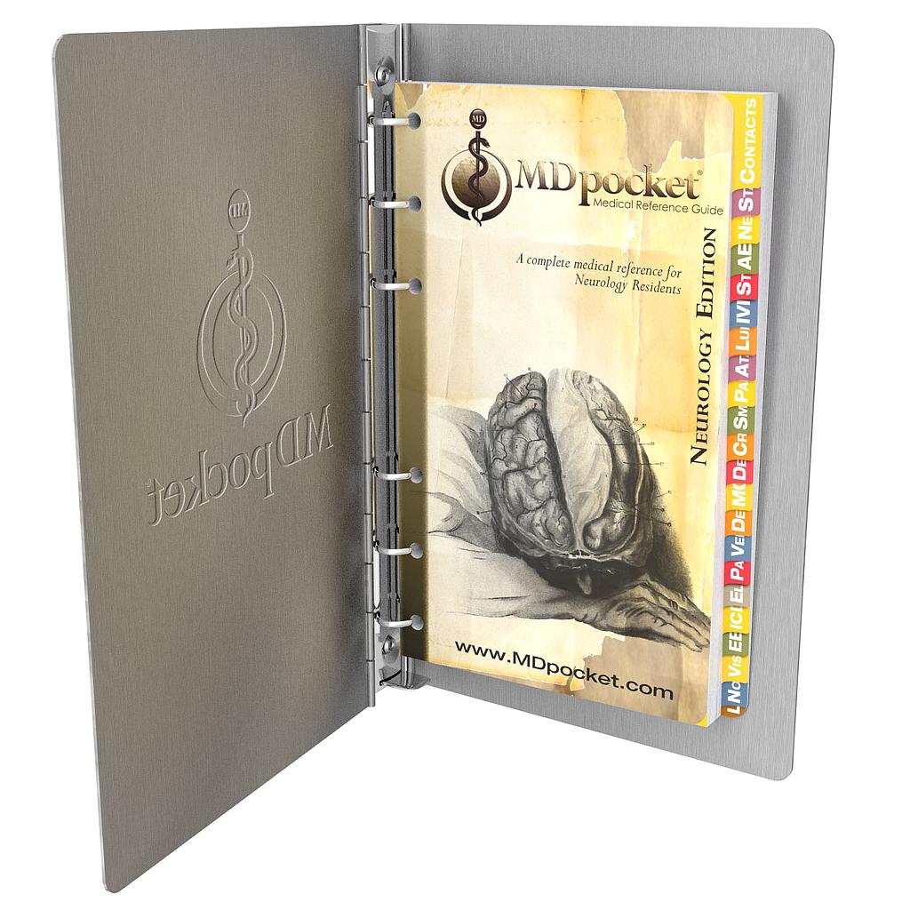 MDpocket Neurology Aluminum Binder