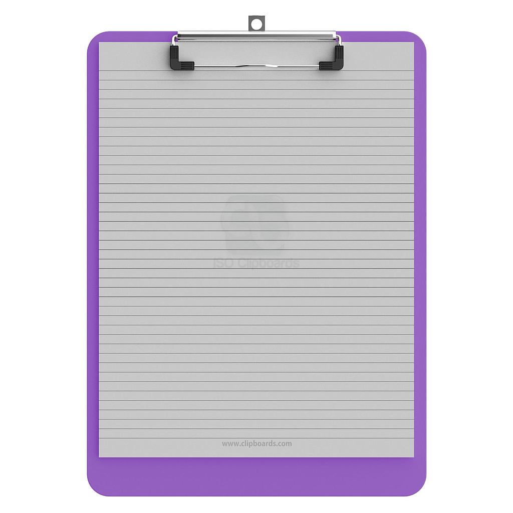 Letter Size 8.5 x 11 Plastic Clipboard | Lilac
